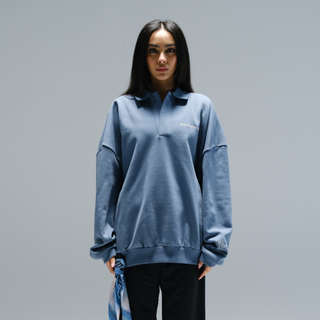 FASHION POLO LONGSLEEVE BLUE MIRAGE (Woman)