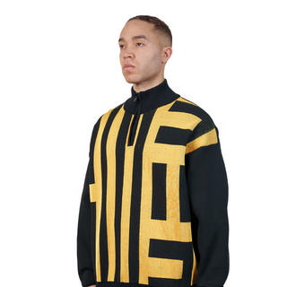 FASHION ZIP TROYER BLACK-EMPIRE YELLOW