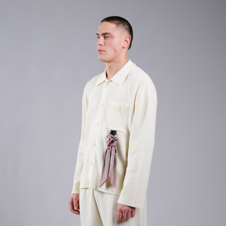 FASHION CROCHET POLO LONG SLEEVE