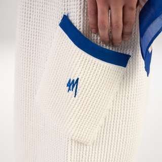 FASHION KNITTED SHORTS OFF WHITE